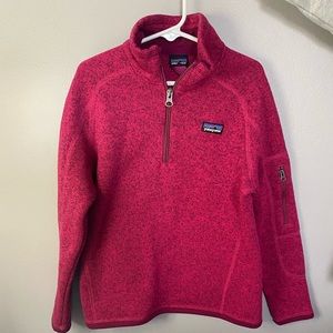 Girls Small Patagonia Better Sweater Half-Zip